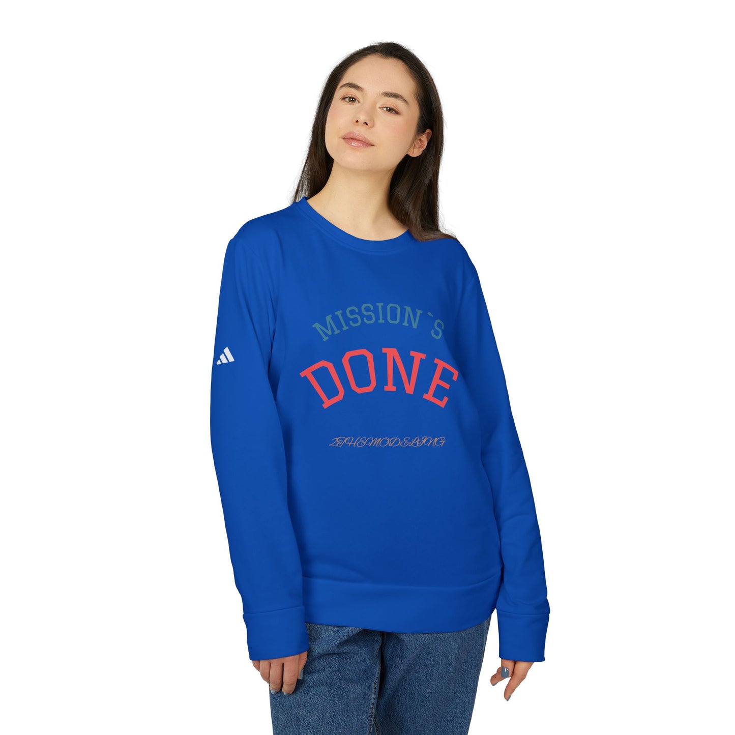 Fleece Sweatshirt – ‘Mission’s Done’ – Cozy, Relaxed Fit with Motivational Message for Comfort & Style