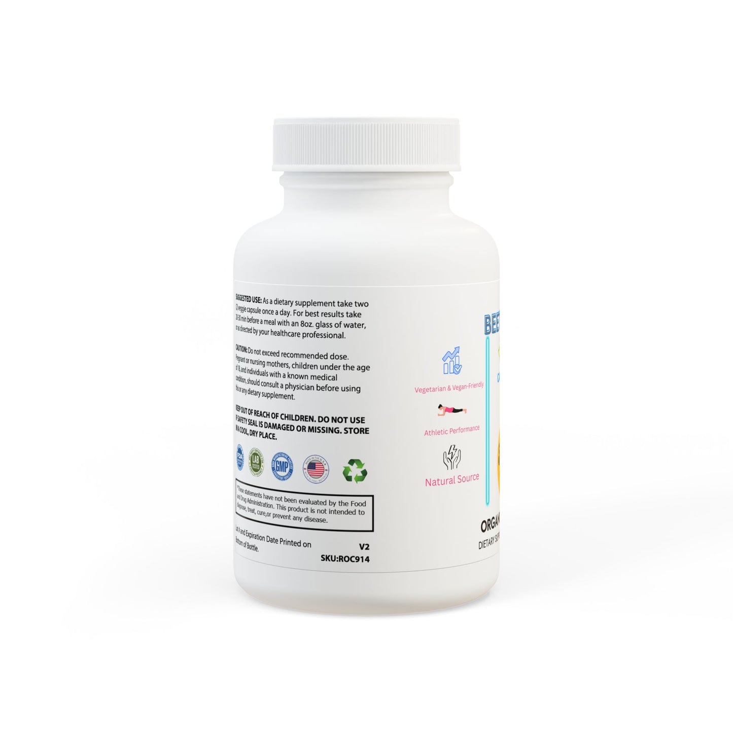 Beetroot Supplement – 60 Capsules | Supports Healthy Blood Flow, Natural Energy & Detoxification – Rich in Nitrates for Stamina, Circulation & Cardiovascular Health