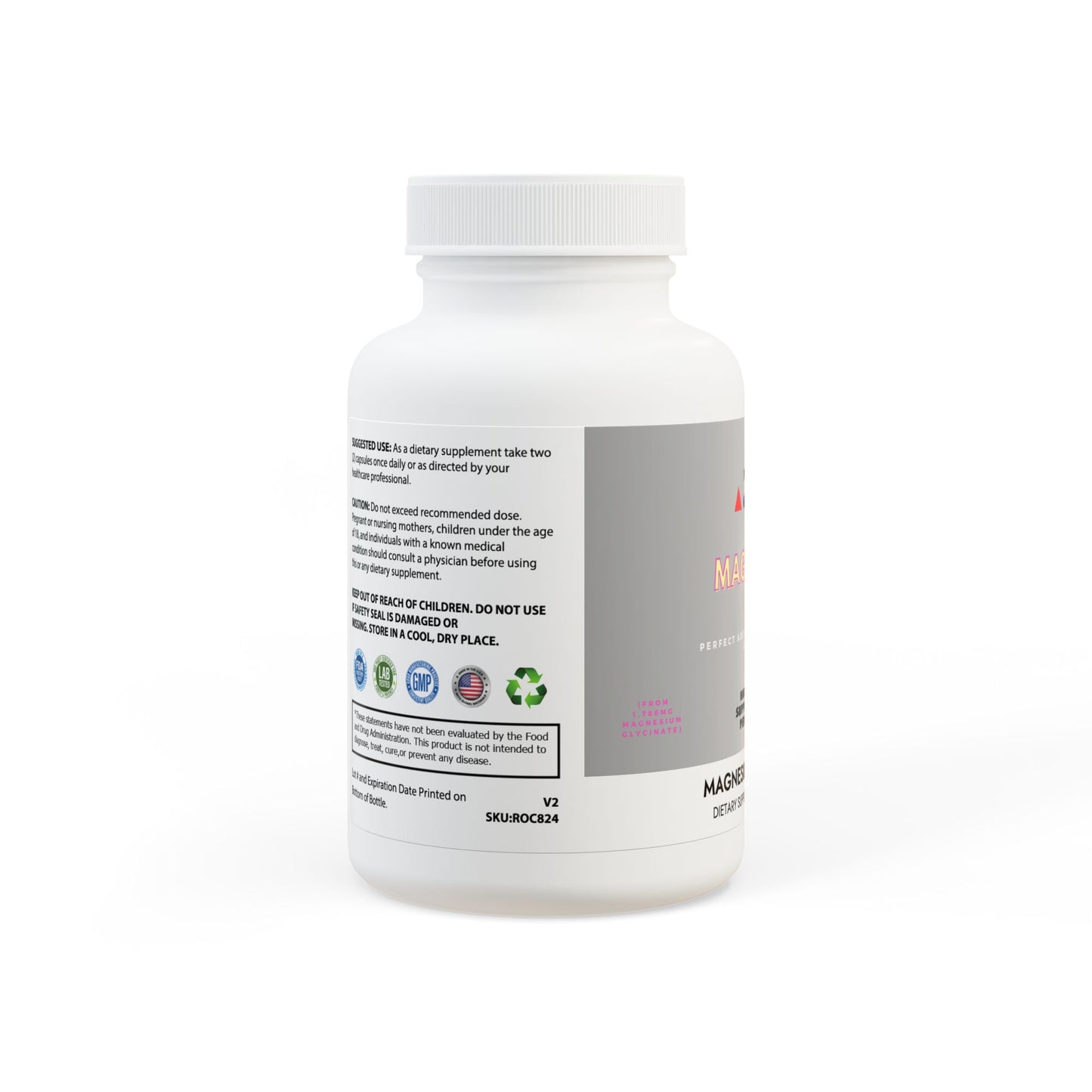 Magnesium Glycinate Supplement – 60 Capsules | High-Absorption Formula for Relaxation, Better Sleep, and Calm Support – Promotes Heart Health – Third-Party Tested, Gentle on Stomach