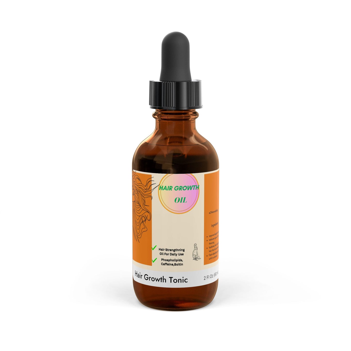 Hair Growth Tonic – 2oz | Natural Solution for Thicker, Stronger Hair – Supports Scalp Health & Reduces Hair Thinning – Nourishing Formula for Men & Women