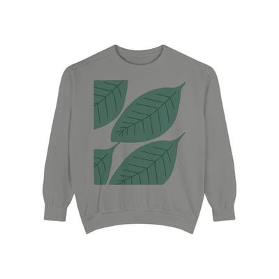 Leaf Print Unisex Sweatshirt – Eco-Friendly & Comfortable