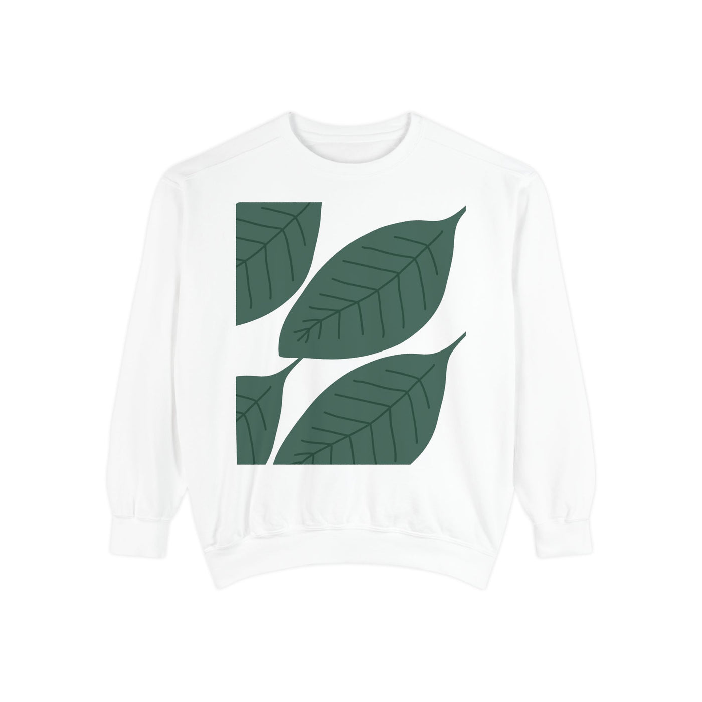 Eco-Friendly Leaf Print Unisex Sweatshirt – Sustainable, Soft, Comfortable Sweatshirt with Nature-Inspired Design for Everyday Casual Wear









