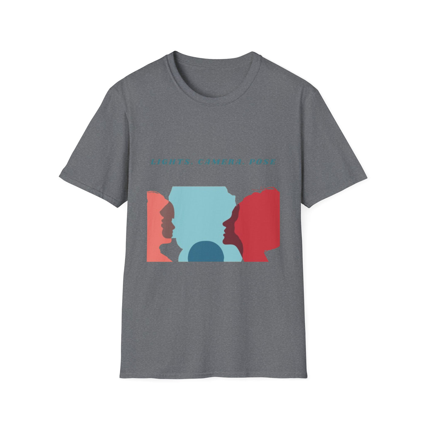 “Lights. Camera. Pose.” Creative Art T-Shirt – Unisex Graphic Tee