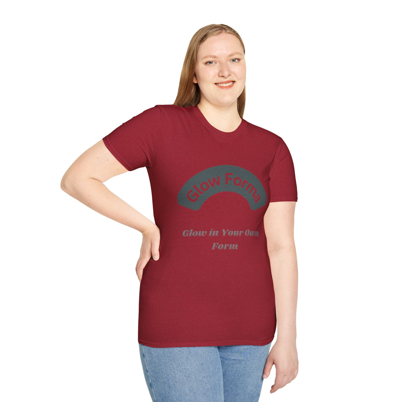 Glow Forma Unisex Softstyle T-Shirt – “Glow in Your Own Form”