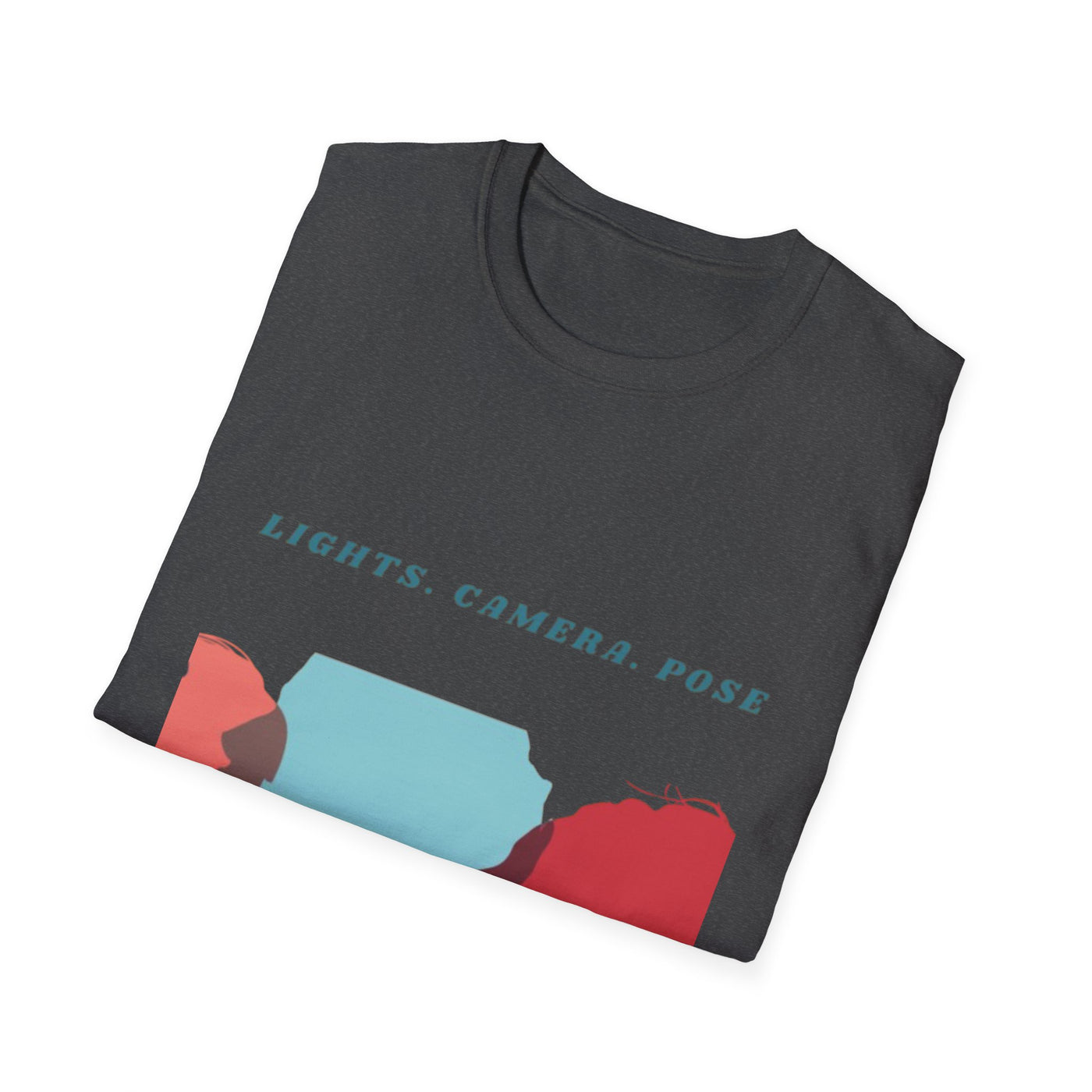 “Lights. Camera. Pose.” Creative Art T-Shirt – Unisex Graphic Tee