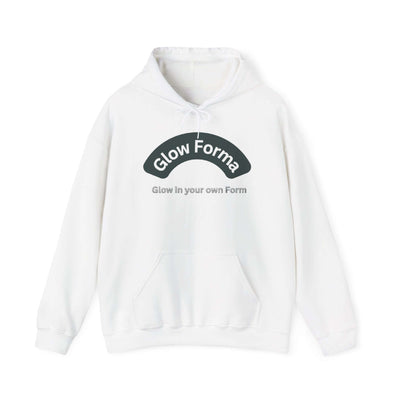 "Glow Forma Unisex Hoodie – Embrace Your Unique Glow graphic sweatshirt."

