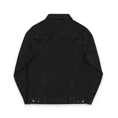 Vintage Wash Embroidered Denim Jacket – Unisex Stylish Outerwear