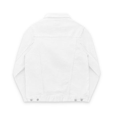 Vintage Wash Embroidered Denim Jacket – Unisex Stylish Outerwear