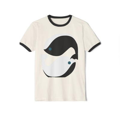 Whale Love Ringer T-Shirt – Eco-Friendly Cotton Tee | Casual & Sustainable