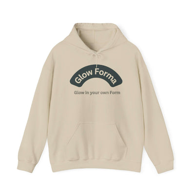 "Glow Forma Unisex Hoodie – Embrace Your Unique Glow graphic sweatshirt."

