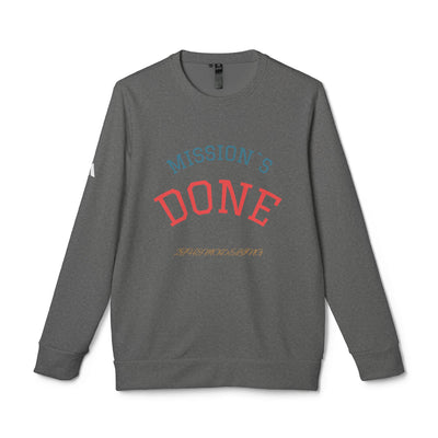 Fleece Sweatshirt – ‘Mission’s Done’ – Cozy, Relaxed Fit with Motivational Message for Comfort & Style