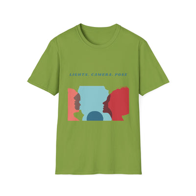 “Lights. Camera. Pose.” Creative Art T-Shirt – Unisex Graphic Tee