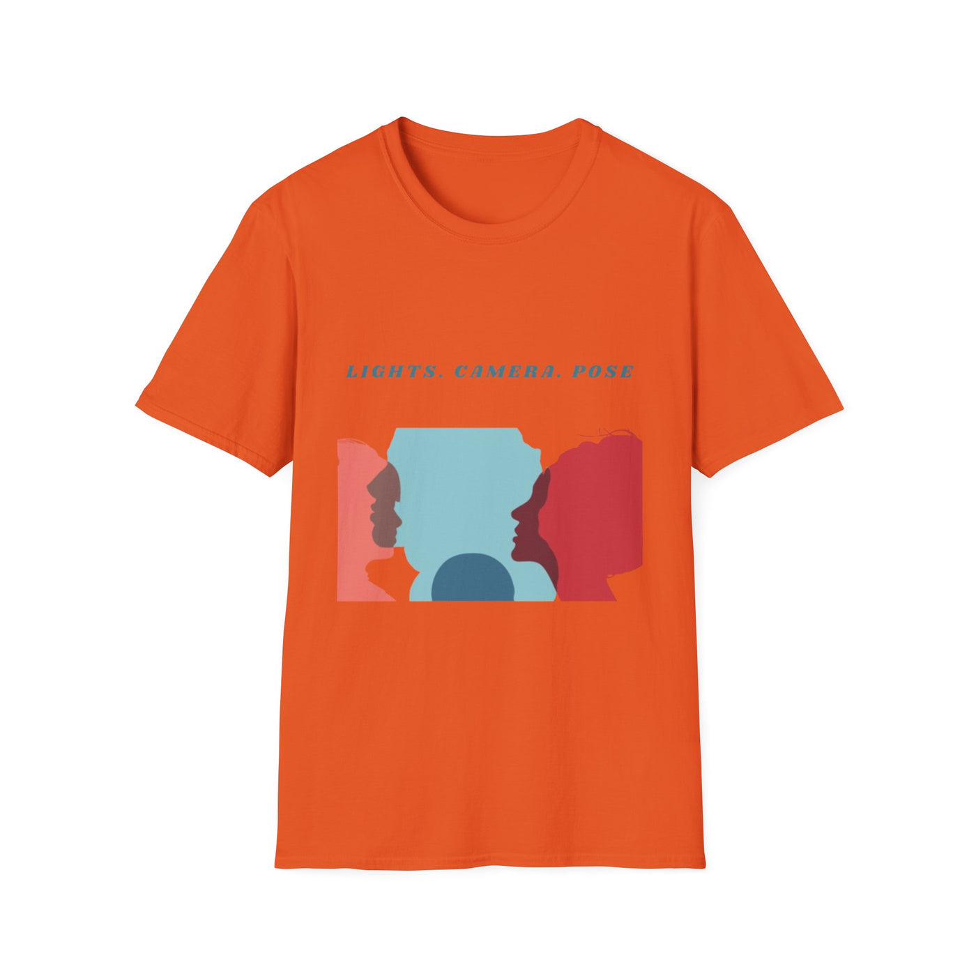 “Lights. Camera. Pose.” Creative Art T-Shirt – Unisex Graphic Tee
