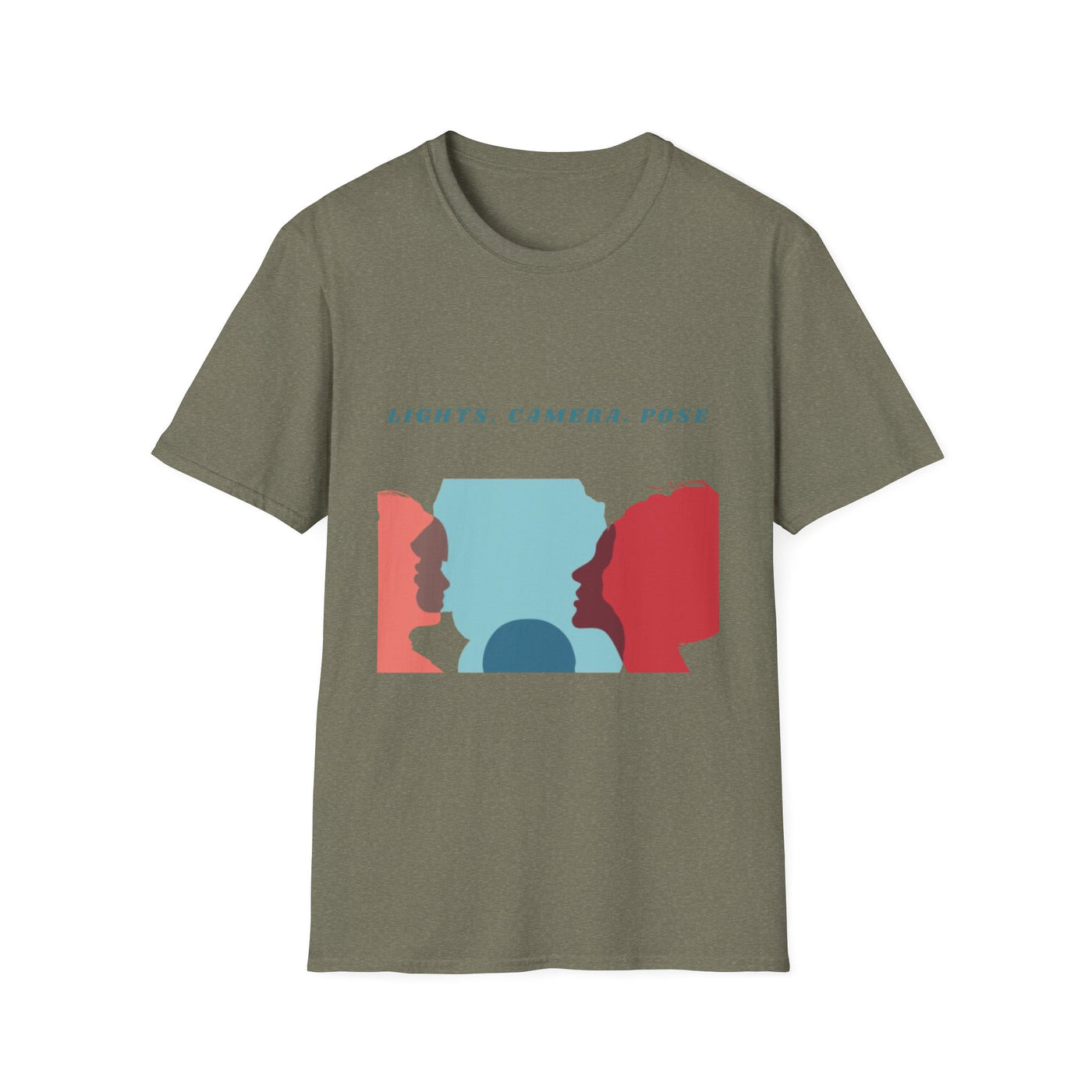 “Lights. Camera. Pose.” Creative Art T-Shirt – Unisex Graphic Tee