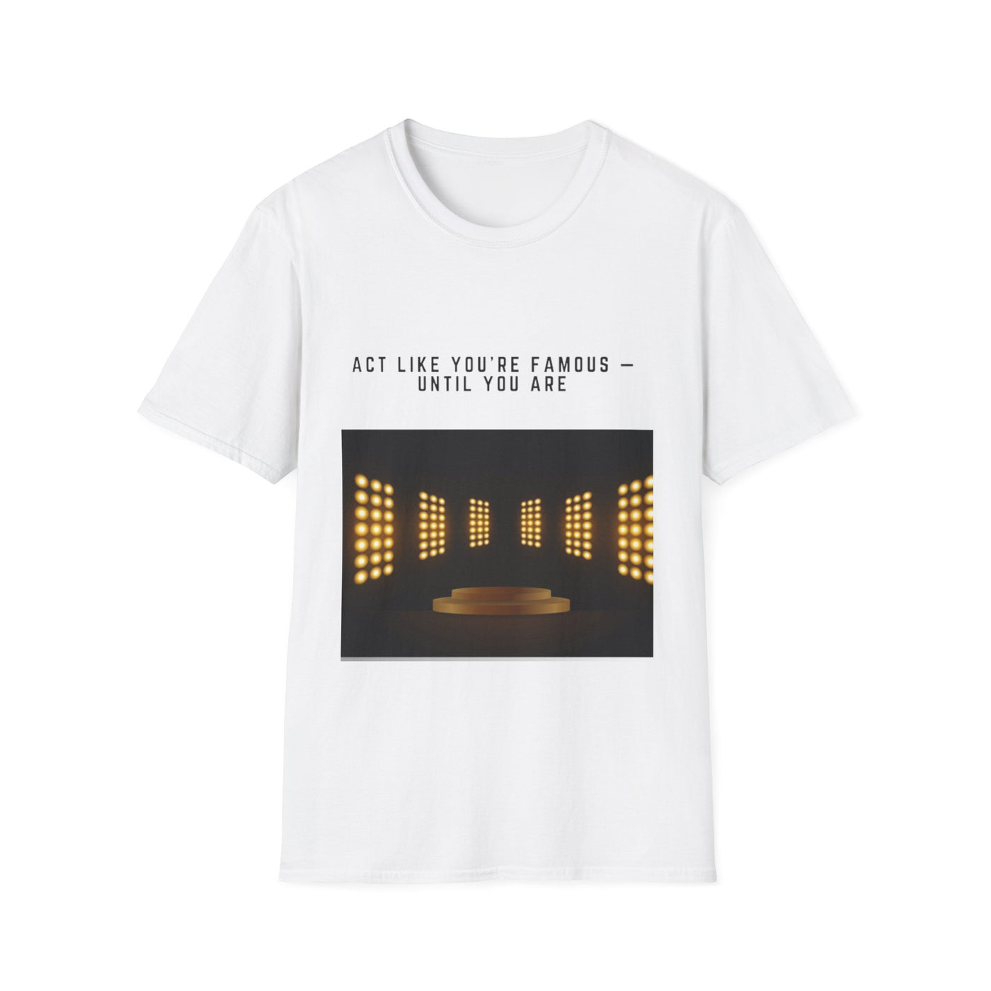 Famous Vibes T-Shirt – Unisex softstyle tee with motivational message for casual wear, birthdays, or special gifts.








