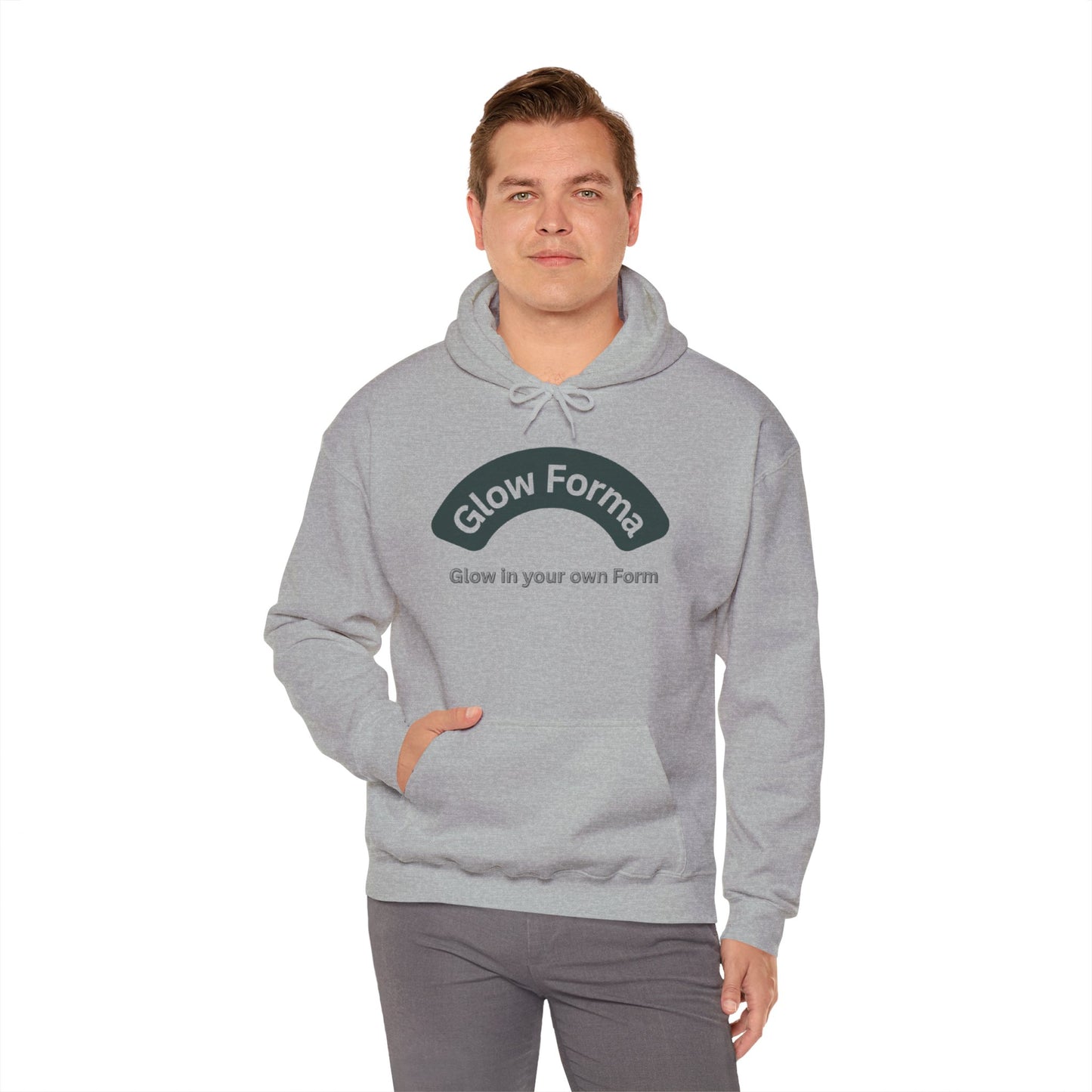Glow Forma Unisex Heavy Blend™ Hooded Sweatshirt - Embrace Your Unique Glow