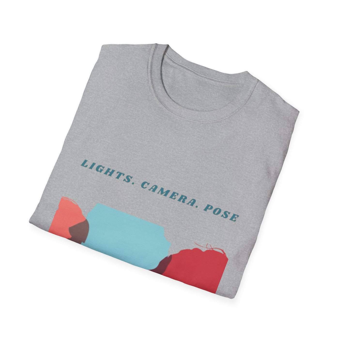 “Lights. Camera. Pose.” Creative Art T-Shirt – Unisex Graphic Tee
