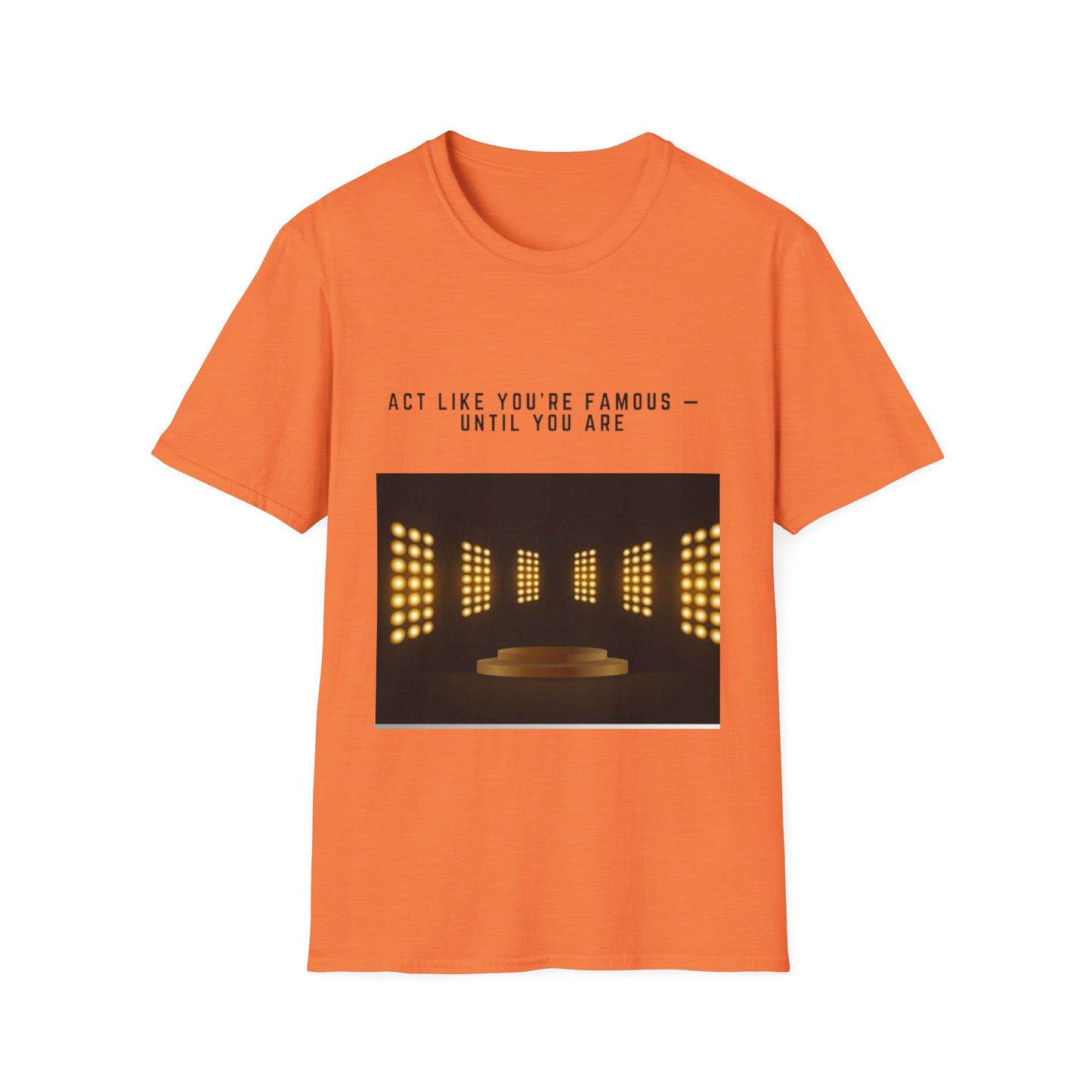 Famous Vibes T-Shirt – Unisex Softstyle Tee, Casual Wear with Motivational Message – Perfect Gift for Friends, Birthdays, or Celebrations