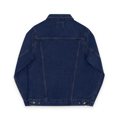 Vintage Wash Embroidered Denim Jacket – Unisex Stylish Outerwear