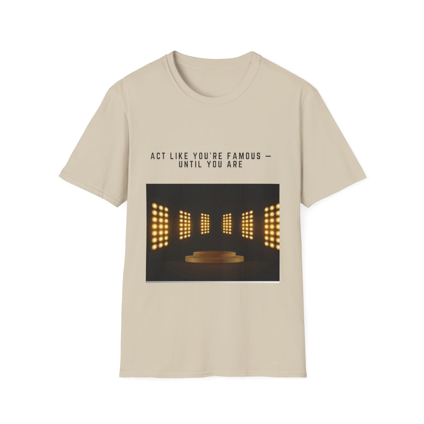Famous Vibes T-Shirt – Unisex Softstyle Tee, Casual Wear with Motivational Message – Perfect Gift for Friends, Birthdays, or Celebrations