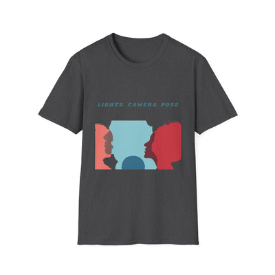 “Lights. Camera. Pose.” Creative Art T-Shirt – Unisex Graphic Tee
