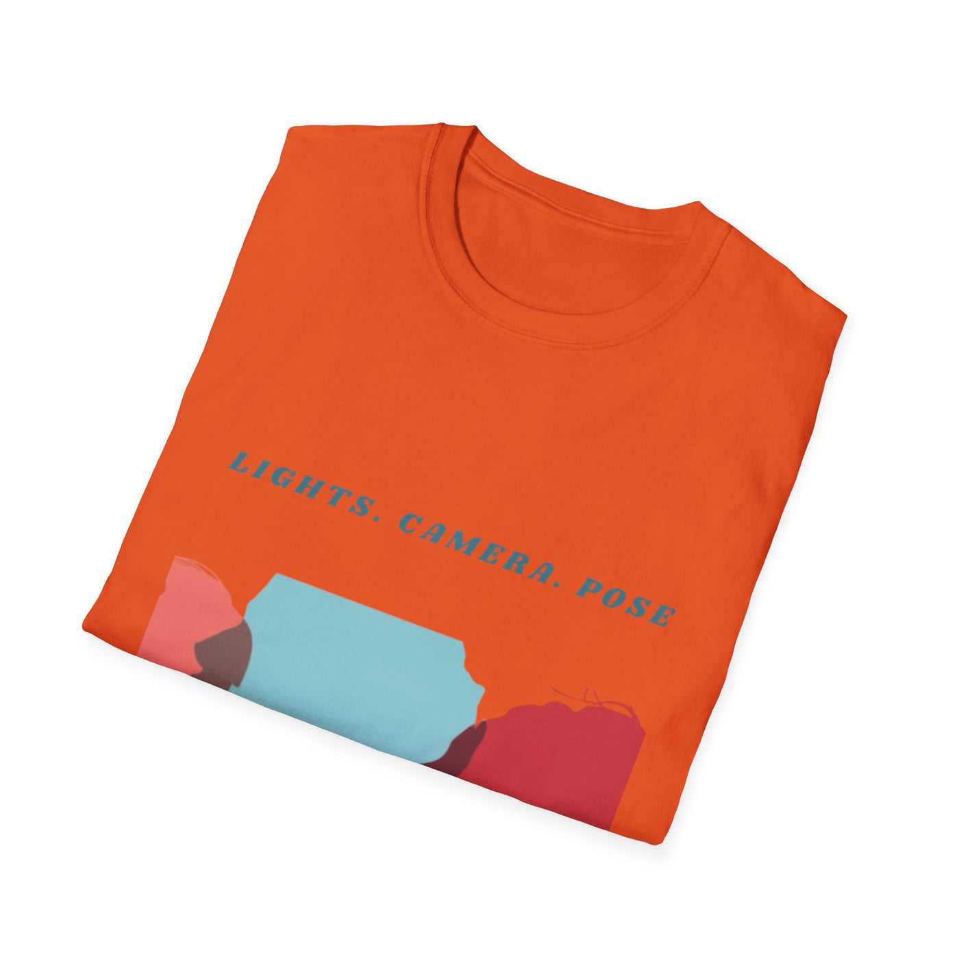 “Lights. Camera. Pose.” Creative Art T-Shirt – Unisex Graphic Tee