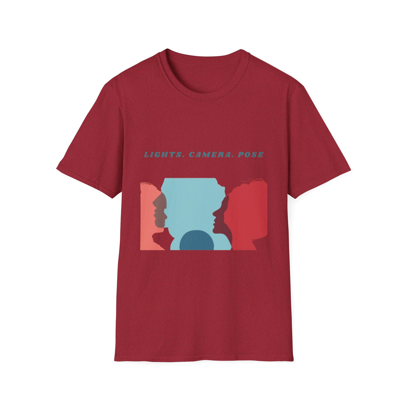 “Lights. Camera. Pose.” Creative Art T-Shirt – Unisex Graphic Tee