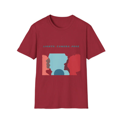 “Lights. Camera. Pose.” Creative Art T-Shirt – Unisex Graphic Tee