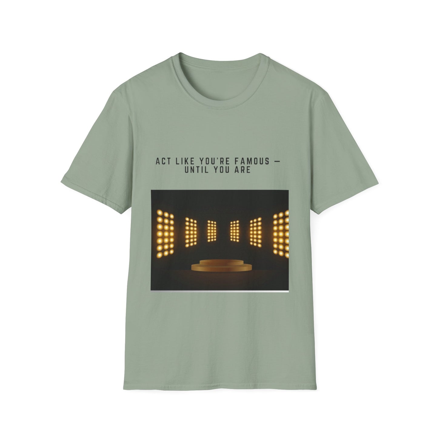 Famous Vibes T-Shirt – Unisex Softstyle Tee, Casual Wear with Motivational Message – Perfect Gift for Friends, Birthdays, or Celebrations