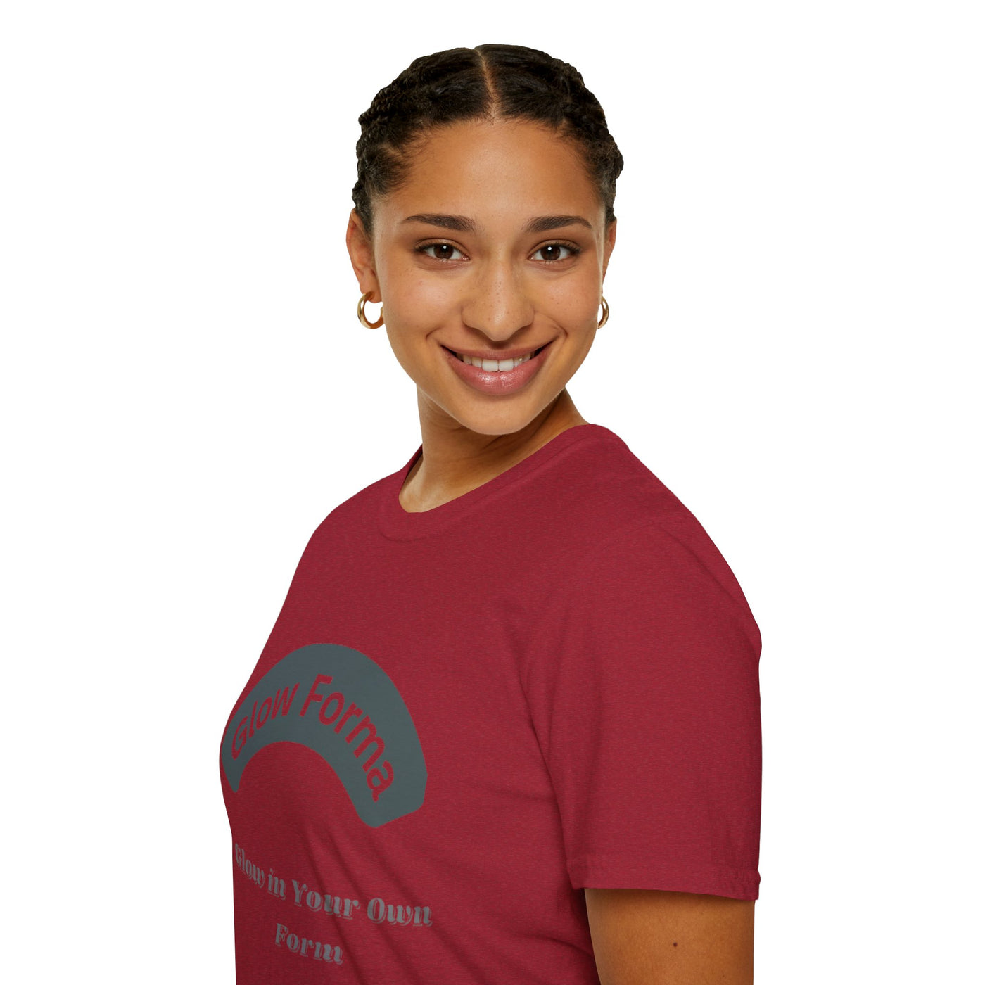 Glow Forma Unisex Softstyle T-Shirt – “Glow in Your Own Form”