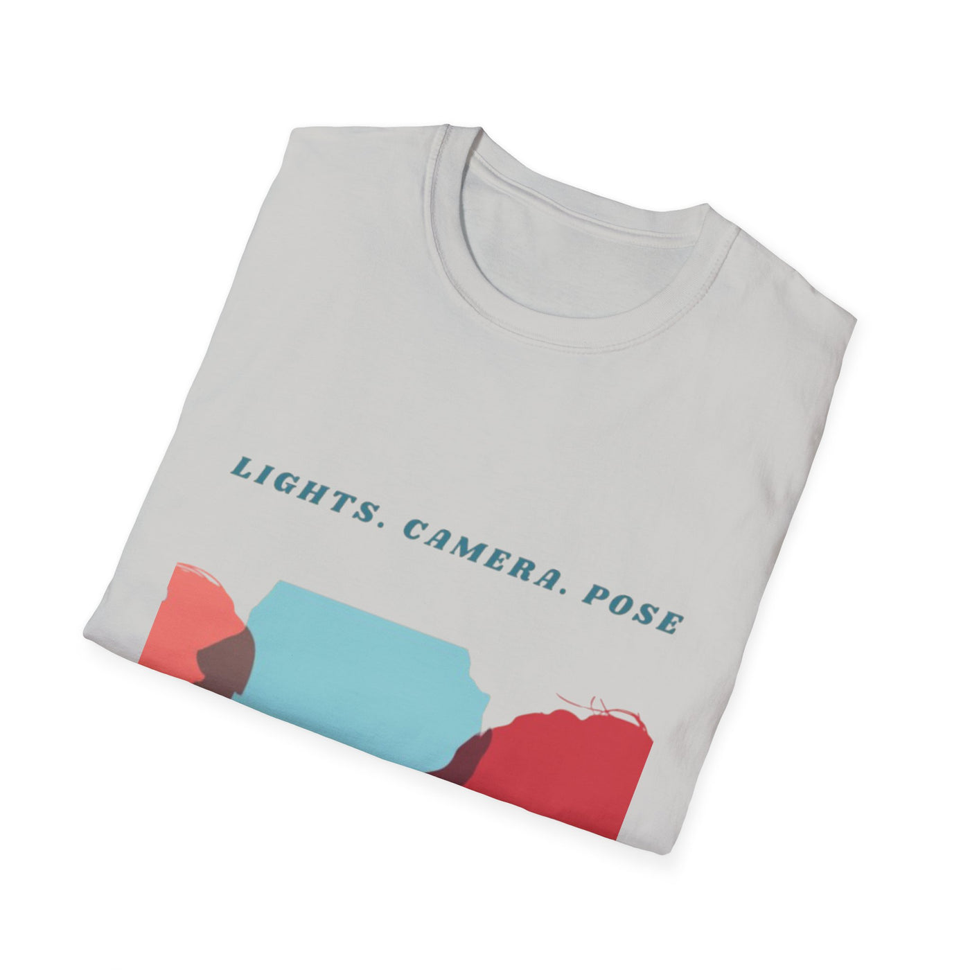 “Lights. Camera. Pose.” Creative Art T-Shirt – Unisex Graphic Tee