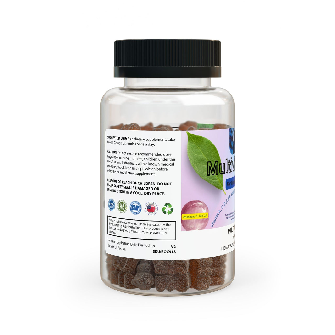 Adult Multivitamin Gummies – 60 Count | Daily Vitamins for Energy & Wellness