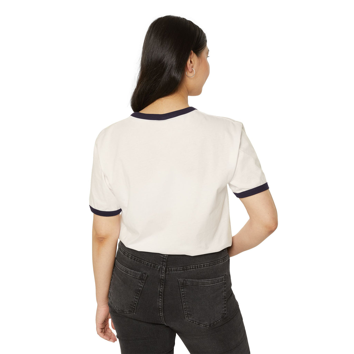 Whale Love Ringer T-Shirt – Eco-Friendly Cotton Tee | Casual & Sustainable