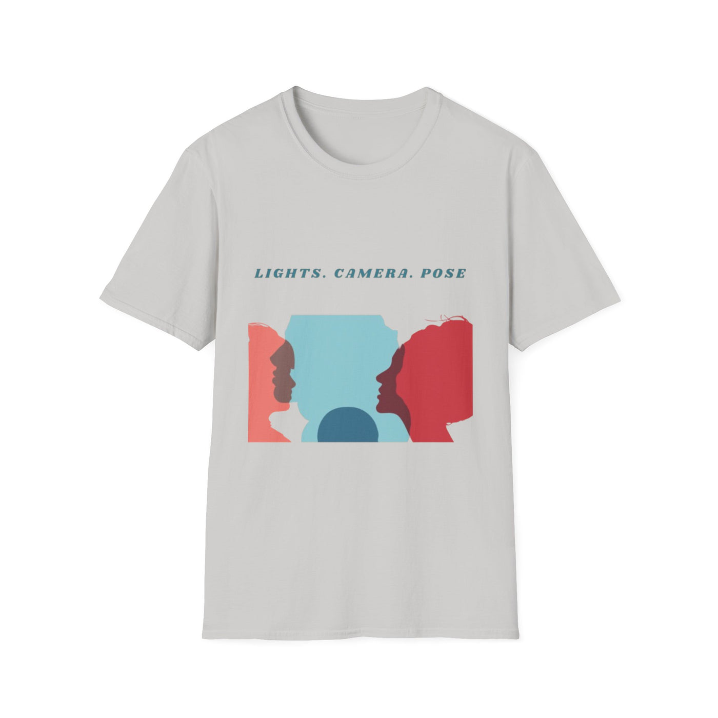 “Lights. Camera. Pose.” Creative Art T-Shirt – Unisex Graphic Tee