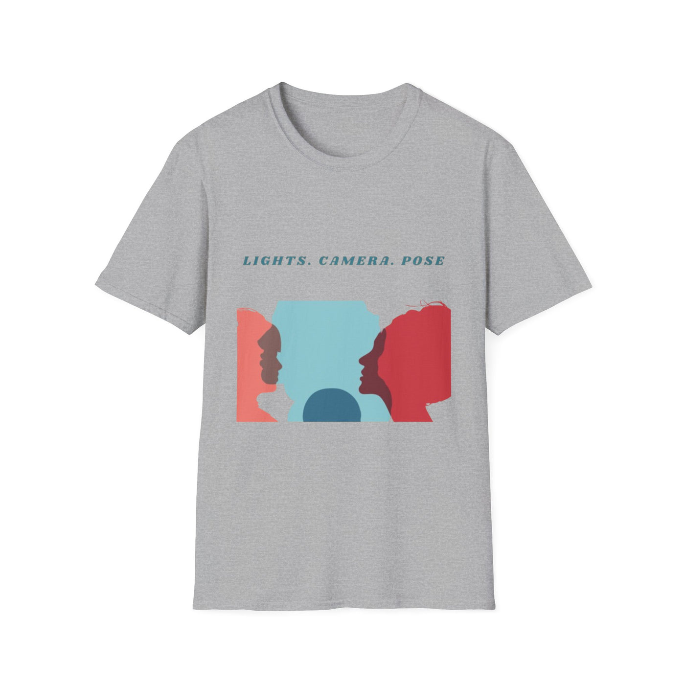 “Lights. Camera. Pose.” Creative Art T-Shirt – Unisex Graphic Tee