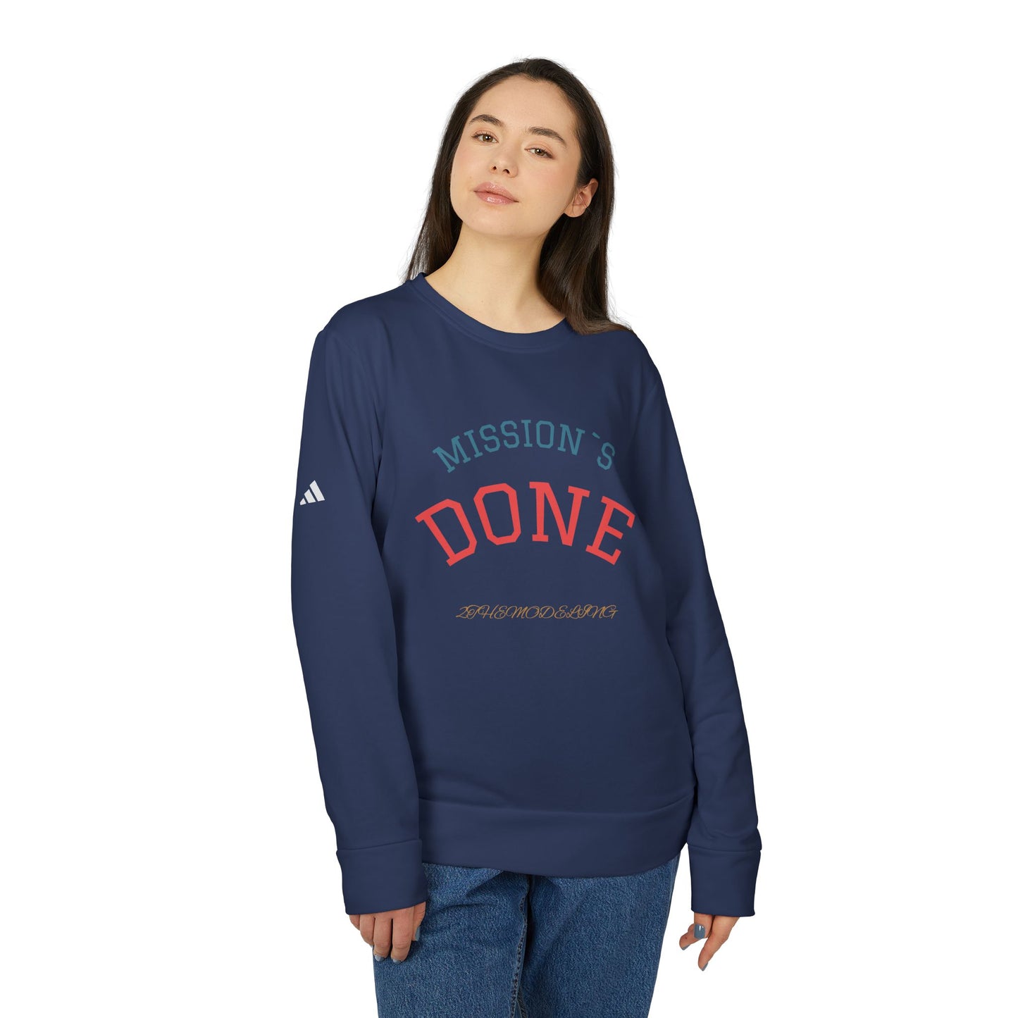 Fleece Sweatshirt – ‘Mission’s Done’ – Cozy, Relaxed Fit with Motivational Message for Comfort & Style