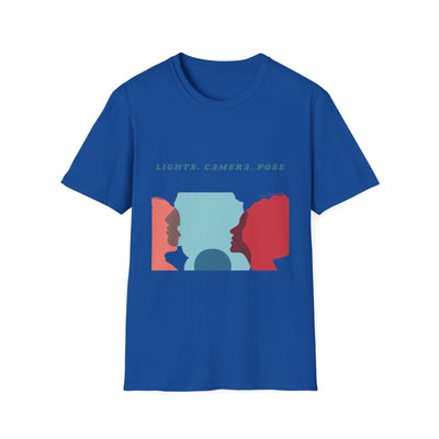 “Lights. Camera. Pose.” Creative Art T-Shirt – Unisex Graphic Tee
