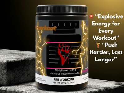 Watermelon Pre-Workout 300g – Boosts Energy, Focus & Stamina