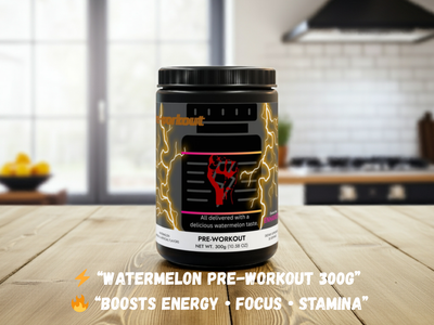 Watermelon Pre-Workout 300g – Boosts Energy, Focus & Stamina