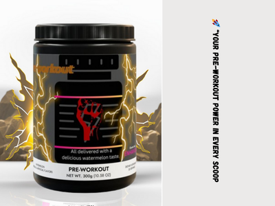 Watermelon Pre-Workout 300g – Boosts Energy, Focus & Stamina
