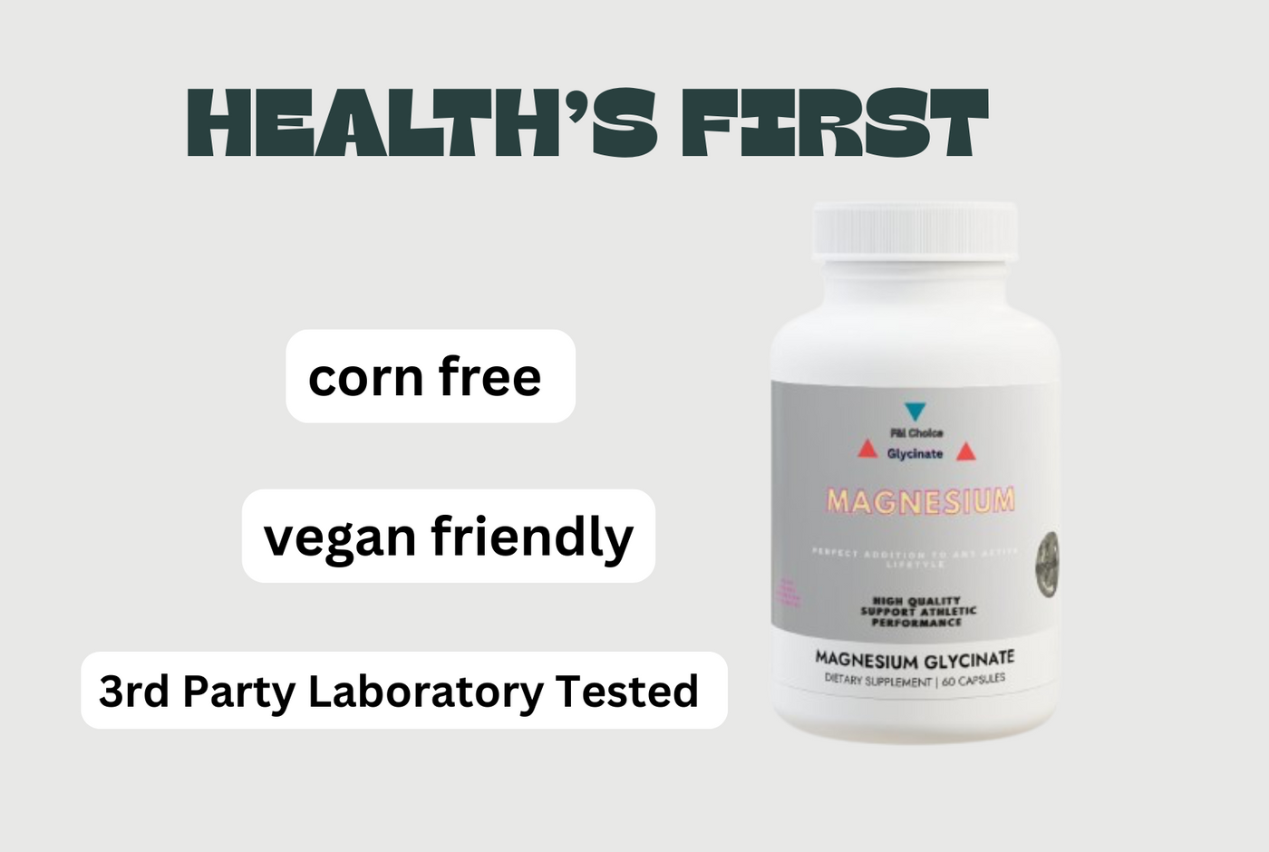 Magnesium Glycinate – 60 Capsules | Dietary Support for Wellness