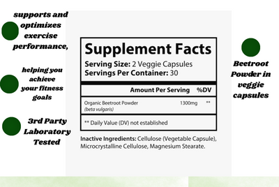Beetroot – 60 Capsules | Dietary Support for Wellness & Circulation