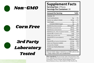 Hair Vitamin Gummies – 60 Count | Supports Healthy Hair & Strength