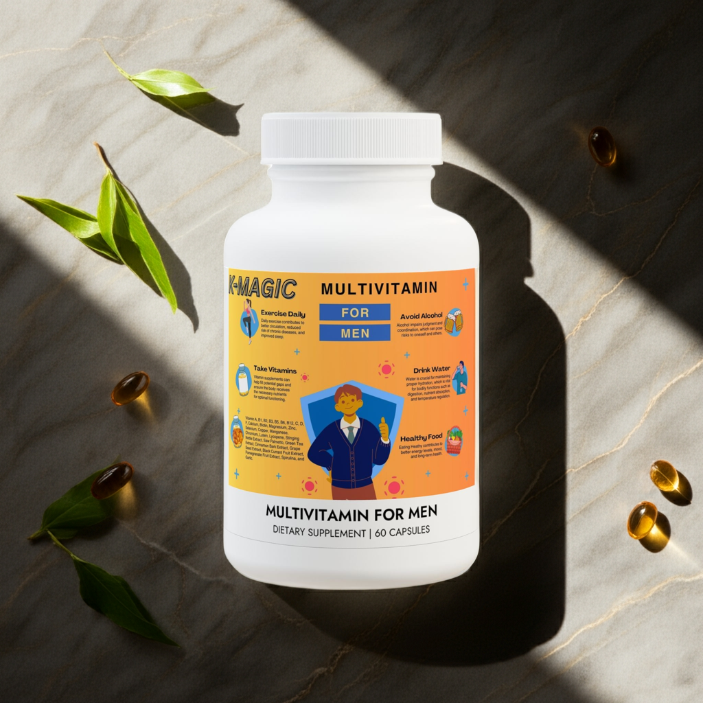 Men’s Multivitamin  – Daily Vitamins & Minerals for Wellness