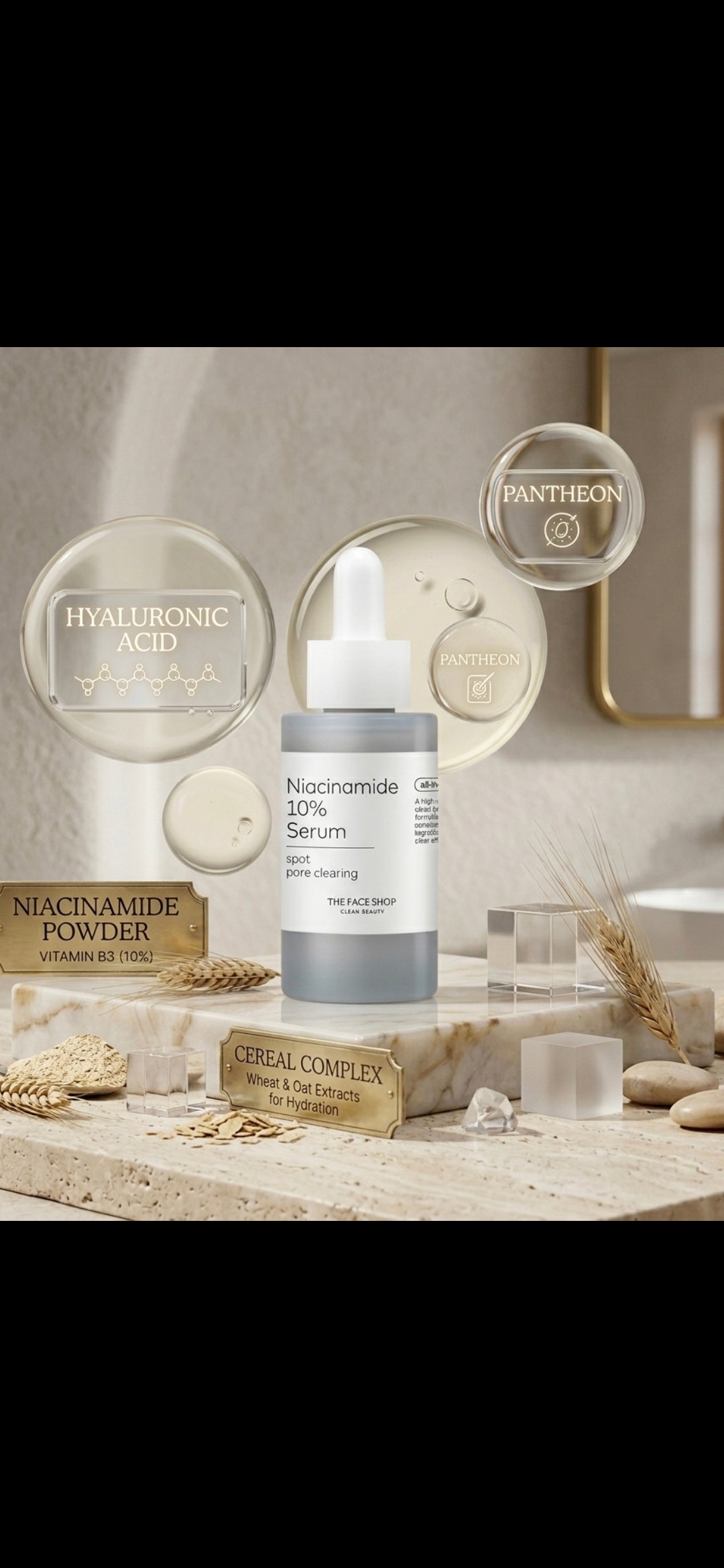 Niacinamide 10% + Peptide Face Serum – Pore & Oil Control